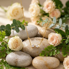 Load image into Gallery viewer, Crystal bow necklace Bloome.pk