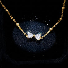 Load image into Gallery viewer, Crystal bow necklace Bloome.pk
