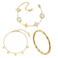 Load image into Gallery viewer, 3-Piece Stacking Bracelet for Women Bloome