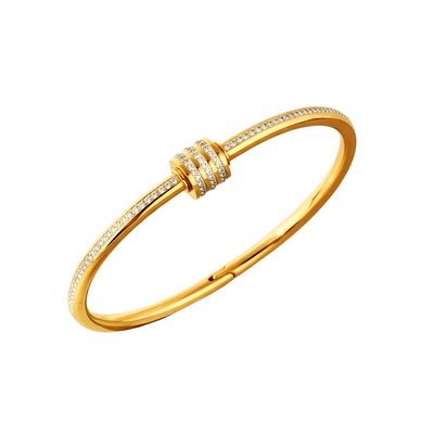 Stainless steel diva bangle