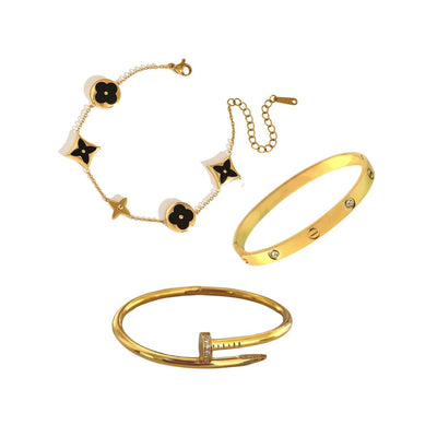 Pack of 3 Stainless Steel Jewellery Bloome