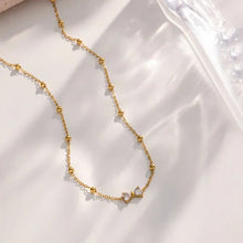 Load image into Gallery viewer, Crystal bow necklace Bloome.pk