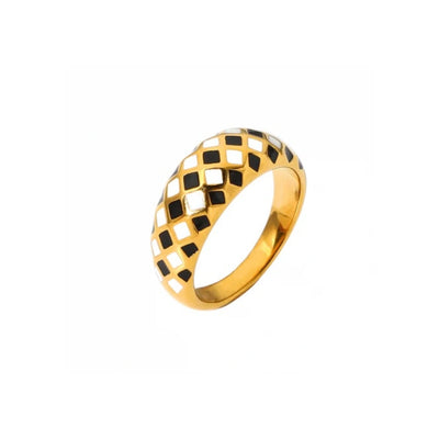 Checkmate Ring – Stainless Steel Bloome