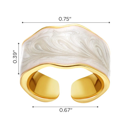 Marble adjustable Ring Bloome