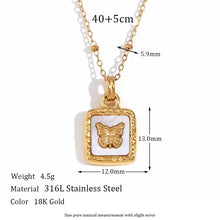 Load image into Gallery viewer, Butterfly necklace gold plated