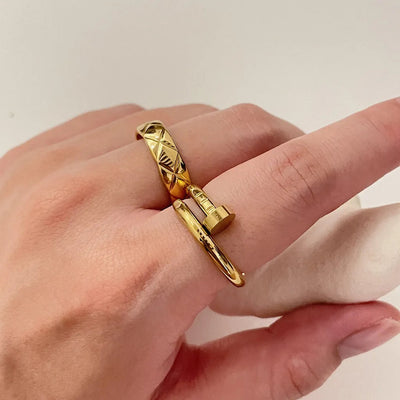 Clou Ring Gold Bloome