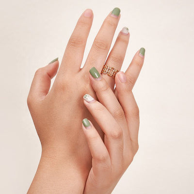 Geometric Oval Chain Ring Stainless Steel Bloome.pk
