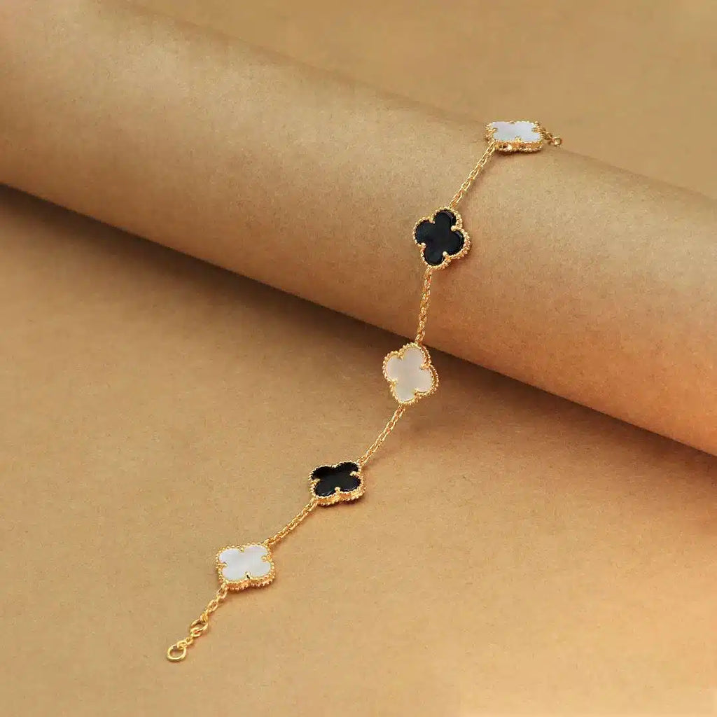 Branded clover bracelet