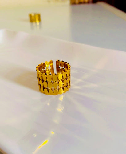 Layered adjustable - Anti tarnish ring