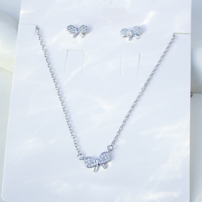 Bow Bliss Silver Set Bloome