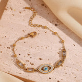 Golden Aura Evil Eye Bracelet