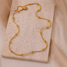 Load image into Gallery viewer, Aura Bead Gold Necklace