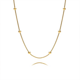 Aura Bead Gold Necklace