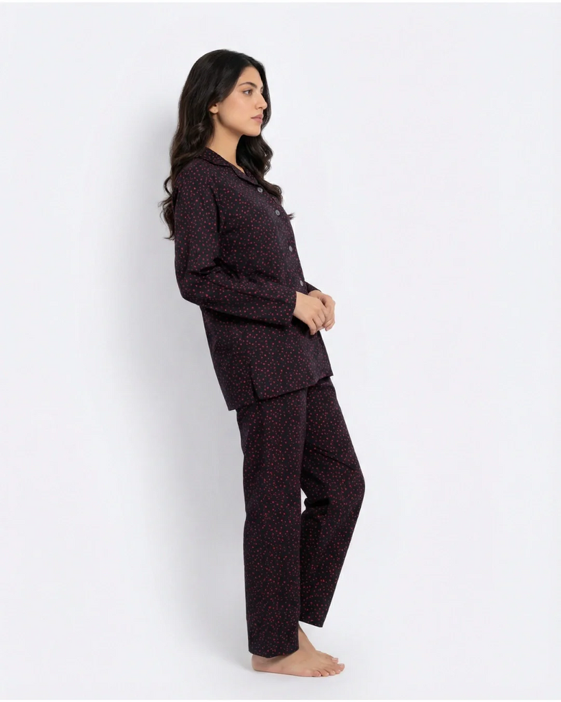 Polka dot Pajama Set - Bloome.pk