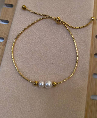 Pearl adjustable bracelet Bloome