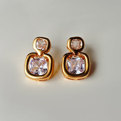 Diamond Square Earrings Bloome