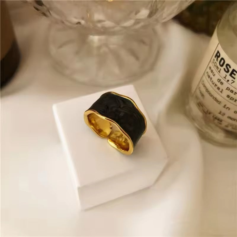 Marble adjustable Ring