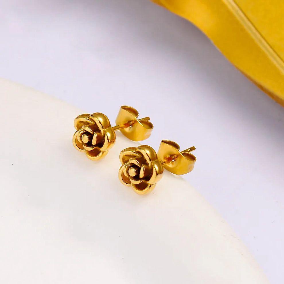 Dainty Floral Stainless Steel Earrings Bloome
