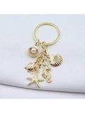 Sea Shell Charm Keychain
