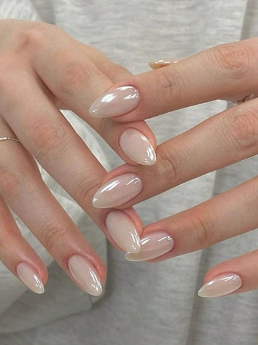 Pearl White Nails