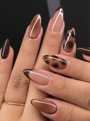 Mocha Nails – Press-On Nails Bloome
