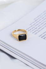 Load image into Gallery viewer, Square Cocktail Gold Ring Bloome