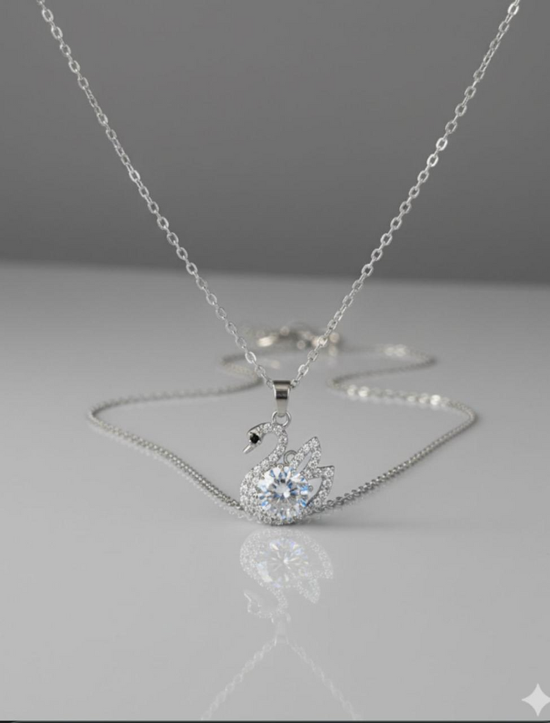 Swan Sterling Silver Necklace