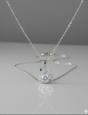 Swan Sterling Silver Necklace