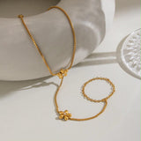 Floral Ring Bracelet