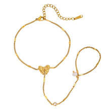 Load image into Gallery viewer, Elegant Bow Hand Chain Bracelet Bloome