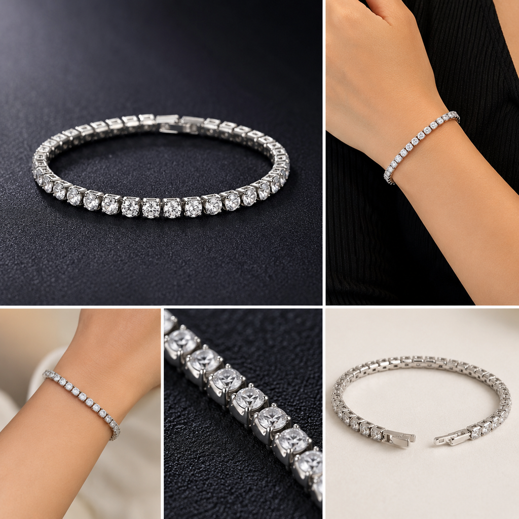 Tennis Crystal Stone Bracelet Bloome