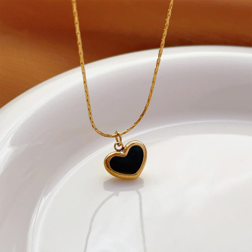 Black Heart Necklace