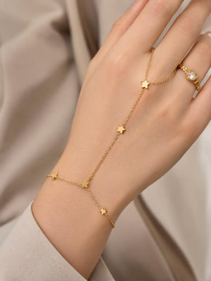 Celestial Star Hand Chain Bracelet Bloome