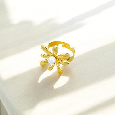 Flower Bouquet | Adjustable Gold Ring Bloome