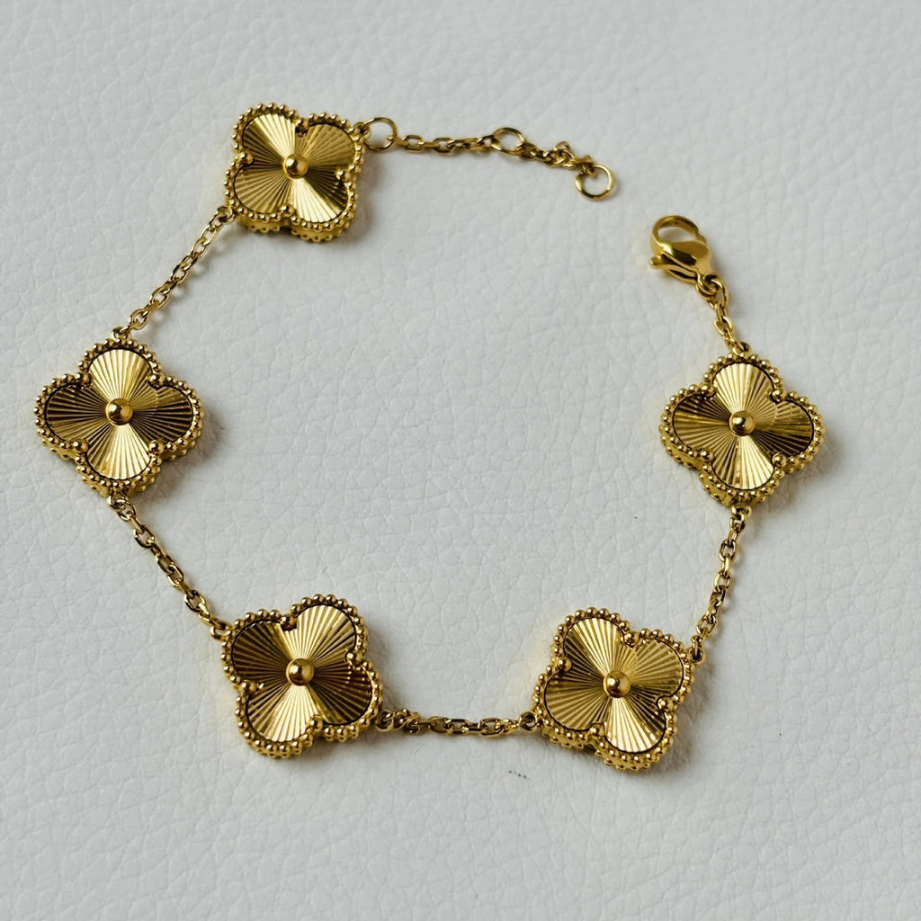 gold plated Clover bracelets for women