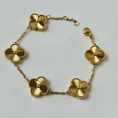 gold plated Clover bracelets for women