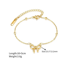Load image into Gallery viewer, Bow Charm Bracelet