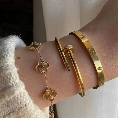 Trendy bracelet set lifestyle image
